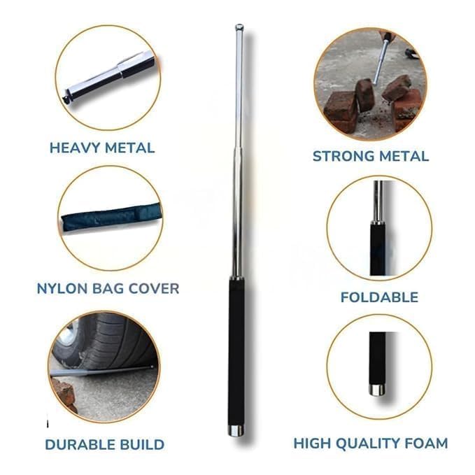 Self Defence Tactical Rod (Heavy Metal and Extendable)