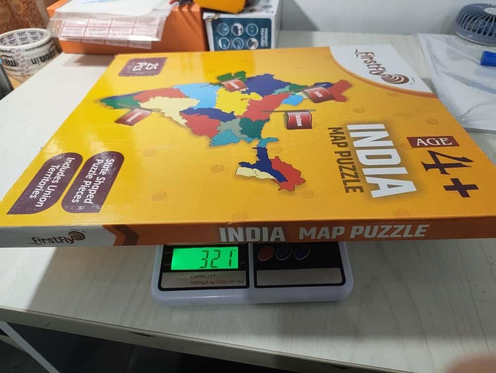 Jigsaw Puzzle Indian Map with State Capitals and Flag Educational Learning for Kids