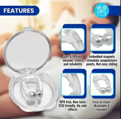 Anti Snoring Nose Clip Device for Men Women Nasal Strips Stops Snoring Stopper Anti-snoring Device